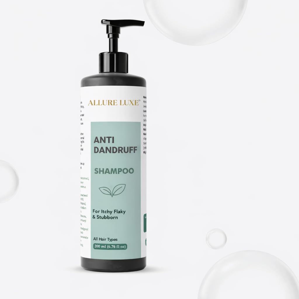 Allure Luxe Shampoo, Damage Repairing, Nourishing, Smoothening, All Hair Types, 200 ml (Anti Dandruff Shampoo)