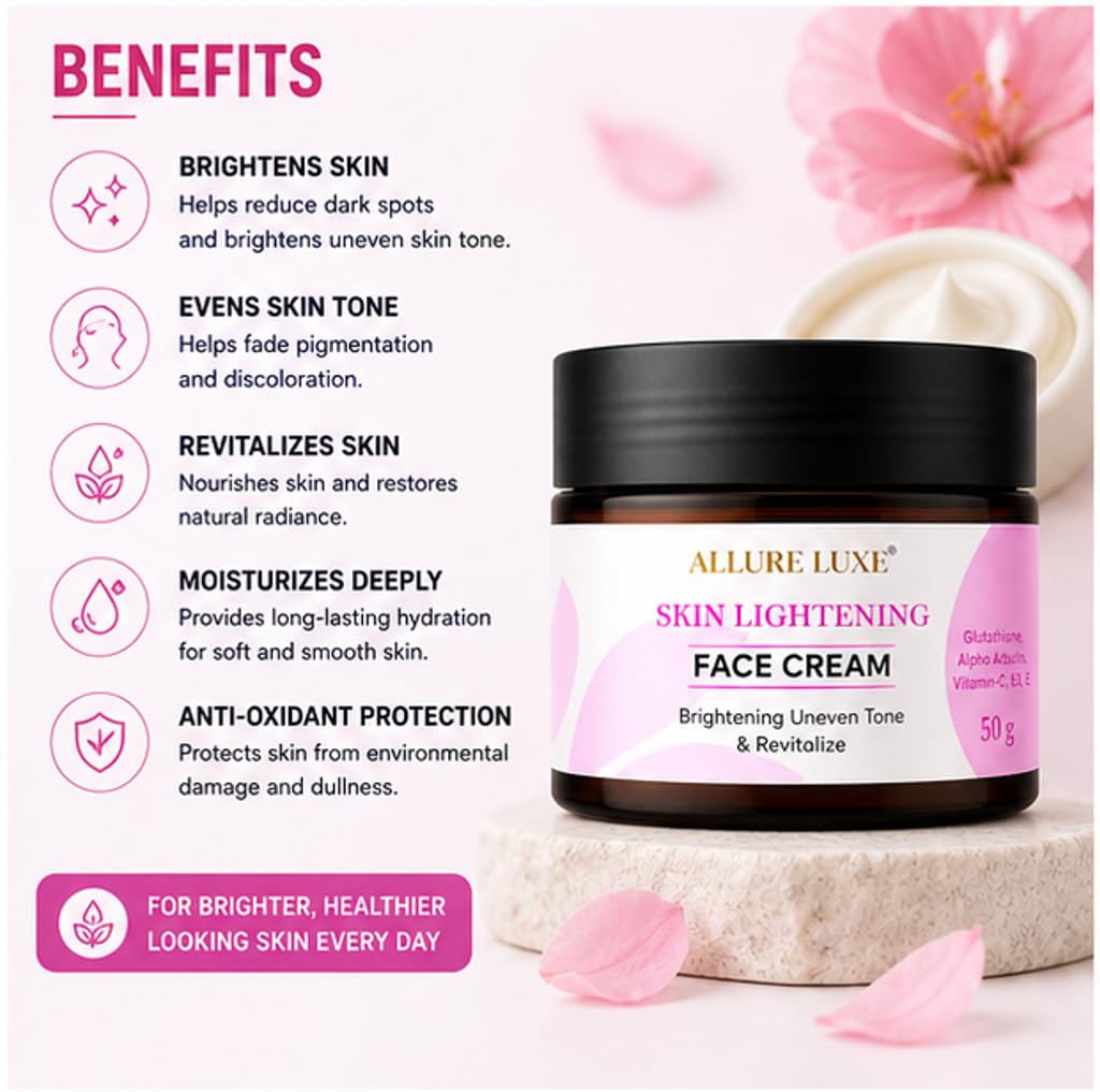 Allure Luxe Brightening Face Cream for Smooth & Radiant-Looking Skin