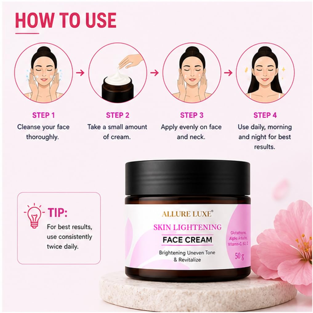 Allure Luxe Brightening Face Cream for Smooth & Radiant-Looking Skin