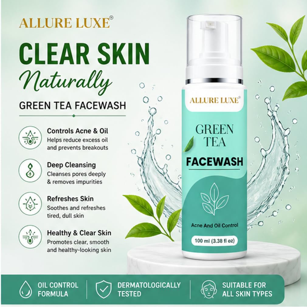 Allure Luxe Green Tea Face Wash