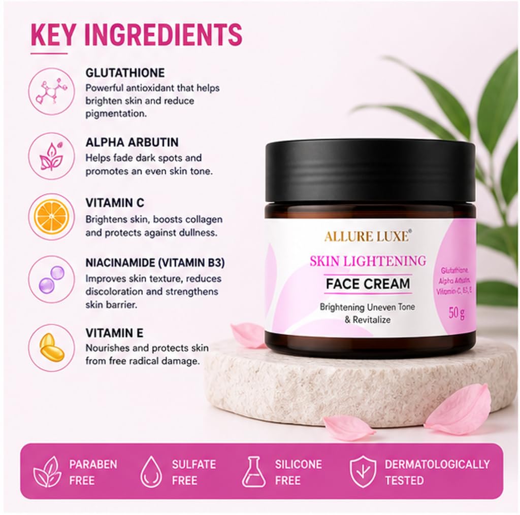 Allure Luxe Brightening Face Cream for Smooth & Radiant-Looking Skin