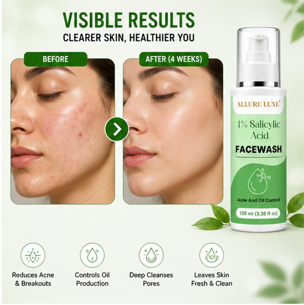 Allure Luxe 1% Salicylic Acid Face Wash