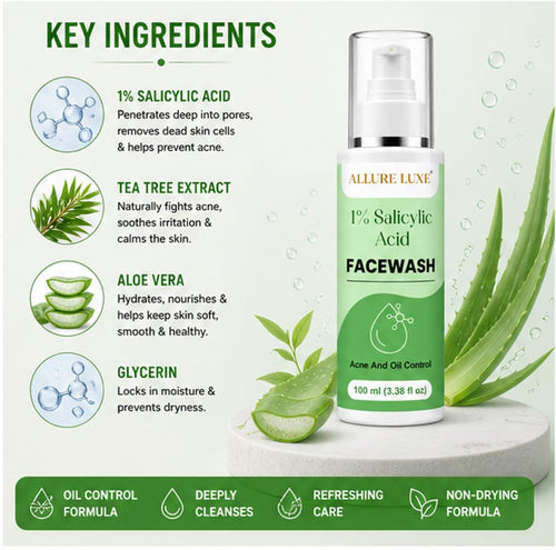 Allure Luxe 1% Salicylic Acid Face Wash