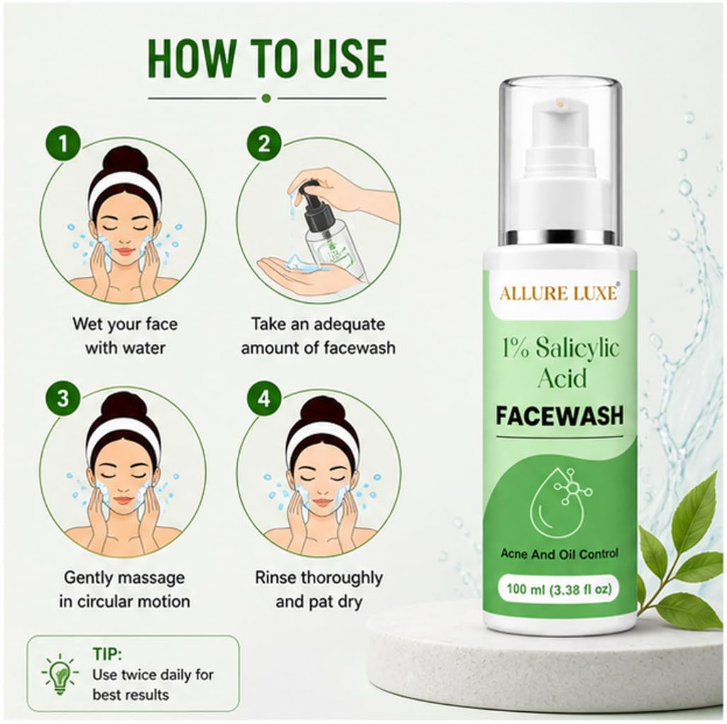 Allure Luxe 1% Salicylic Acid Face Wash