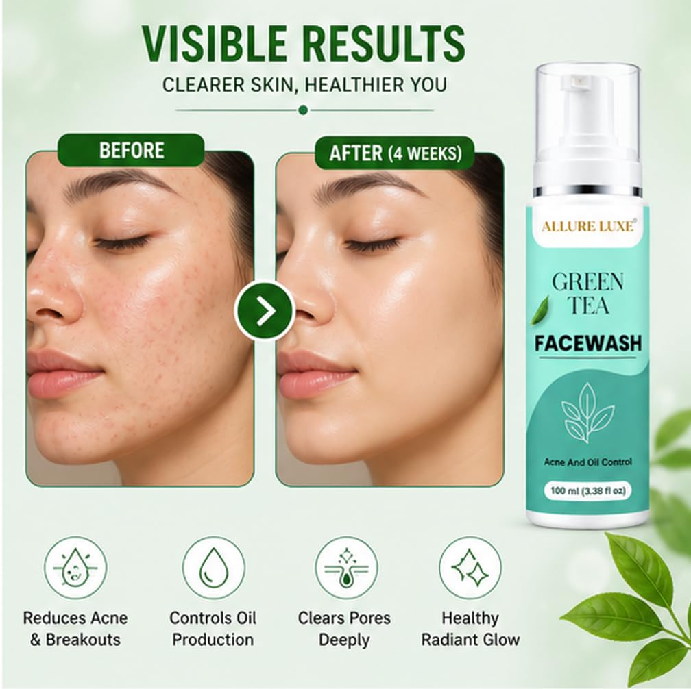 Allure Luxe Green Tea Face Wash