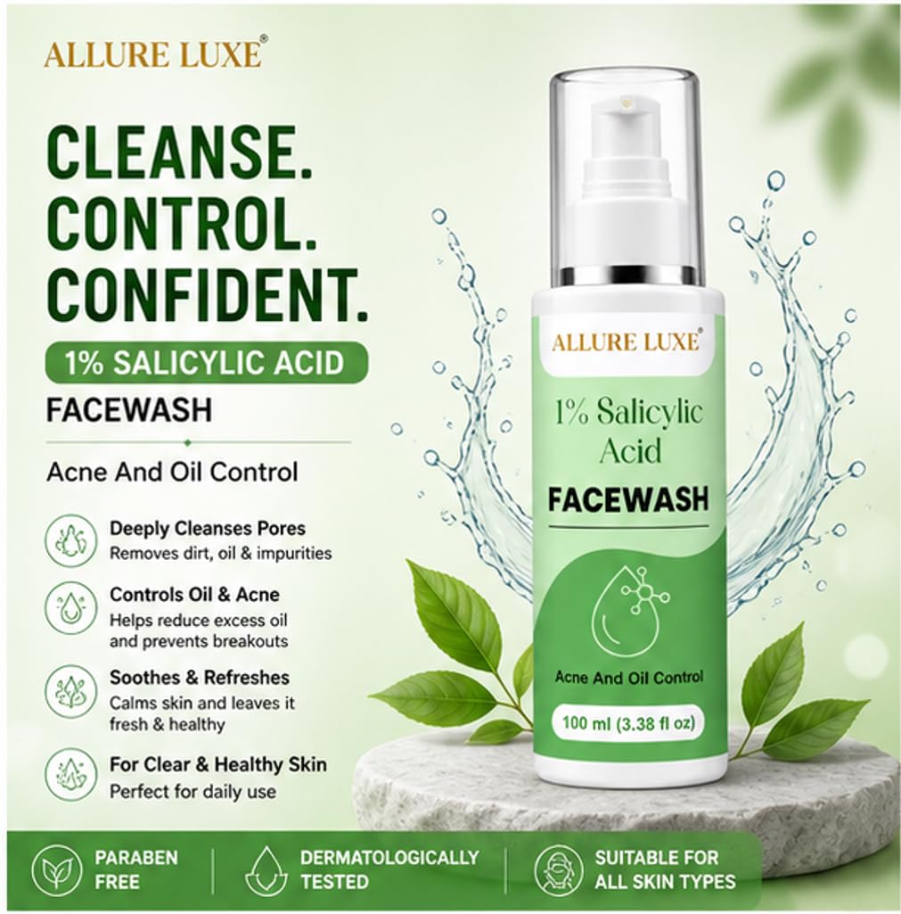 Allure Luxe 1% Salicylic Acid Face Wash