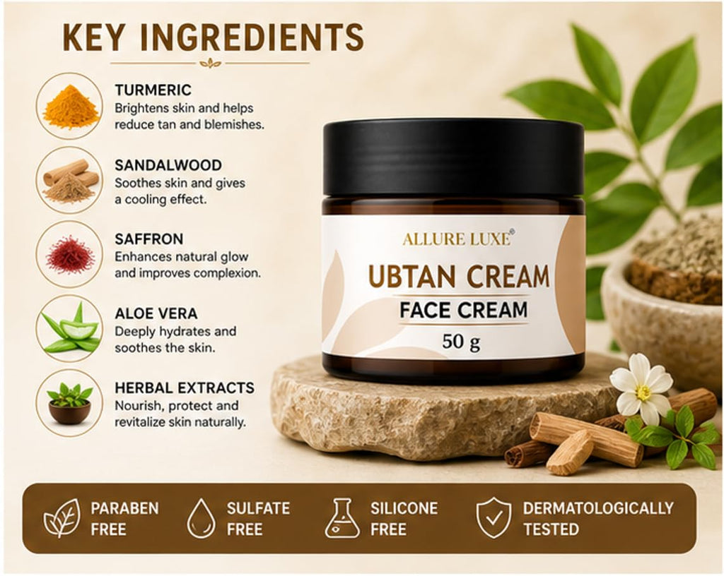 Allure Luxe Ubtan Face Cream for Soft & Radiant-Looking Skin