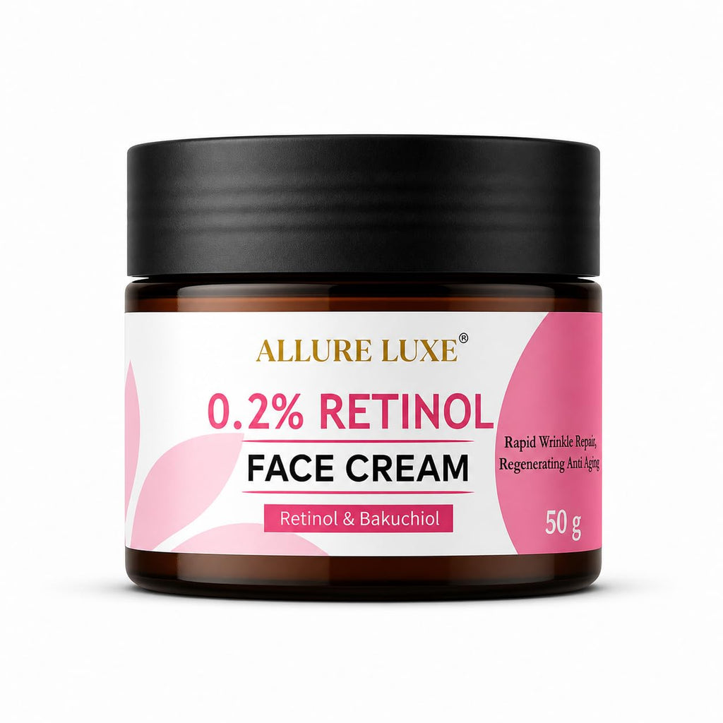 Allure Luxe 0.2% Retinol Face Cream with Bakuchiol
