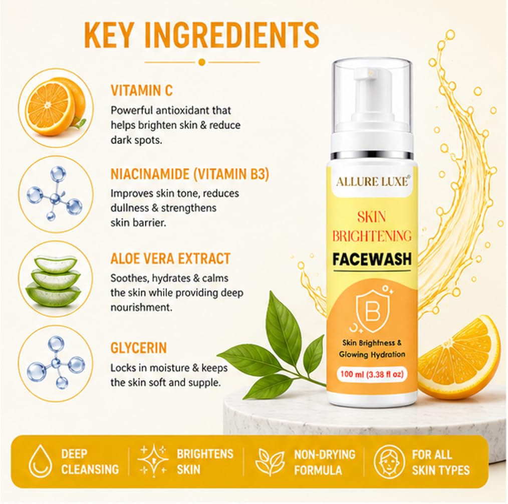 Allure Luxe Skin Brightening Face Wash