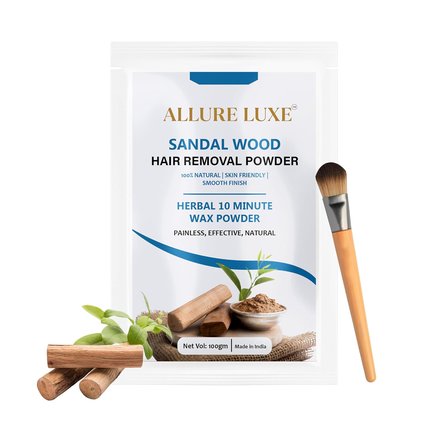 Allure Luxe Sandalwood Hair Removal Powder